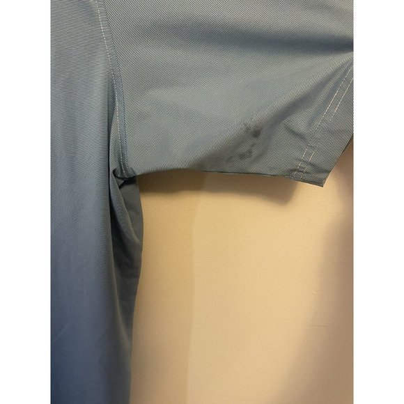 FootJoy FJ Men’s XXL Solid‎ Light Blue Polo Shirt Sleeve “Read” - Picture 6 of 11